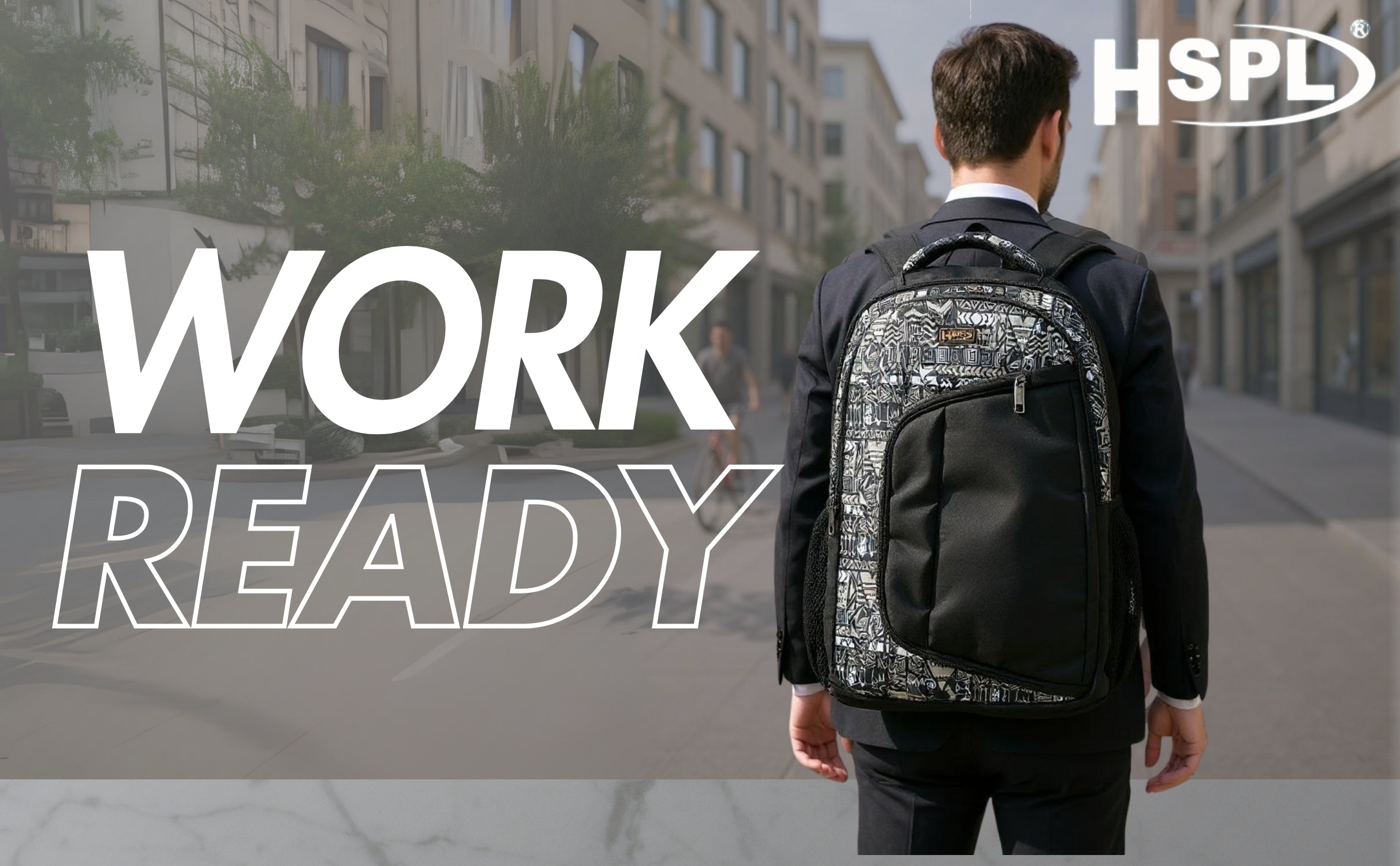 HSPL Printed Laptop & Study Backpack