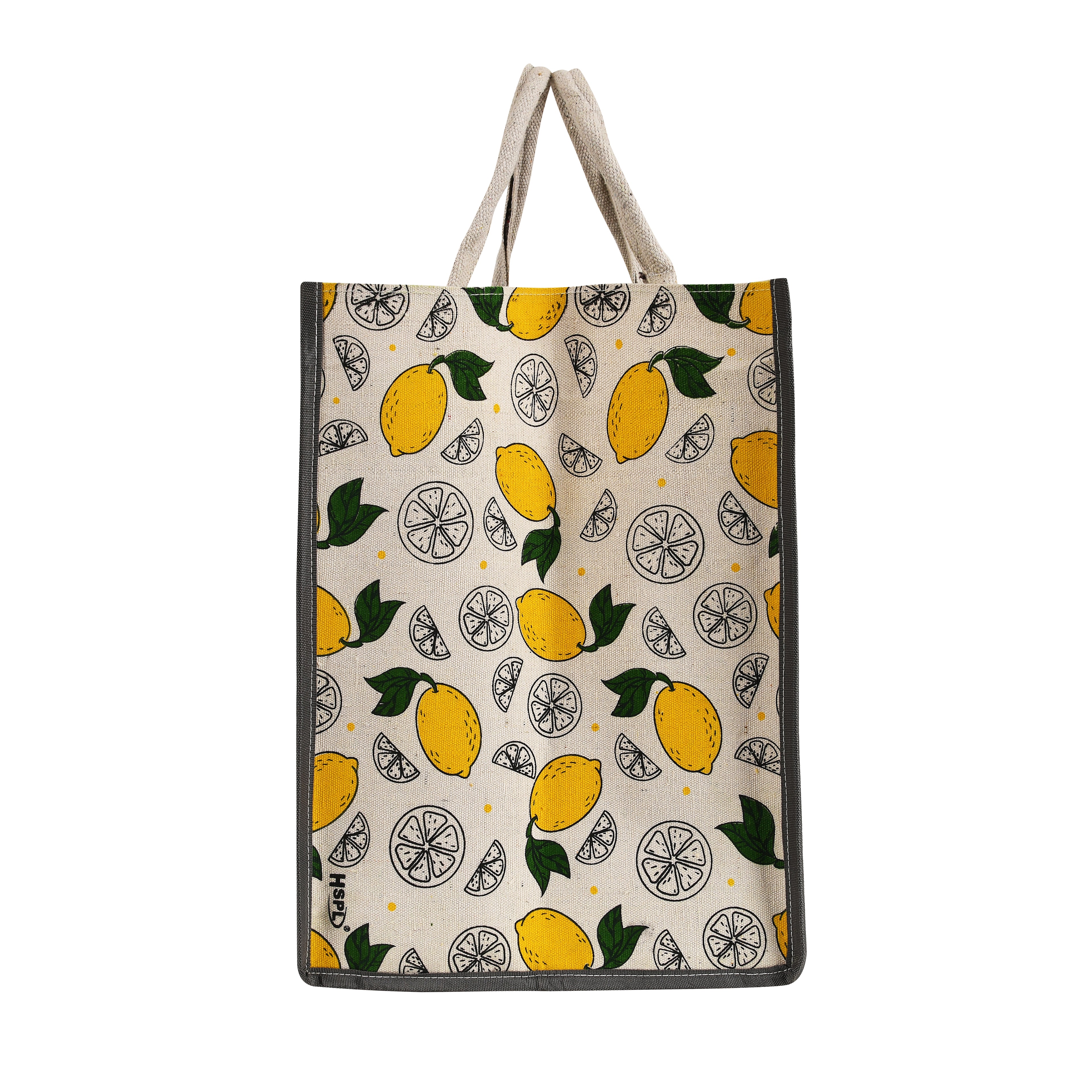 HSPL Multi-Pocket Canvas Grocery Organizer Tote Bag