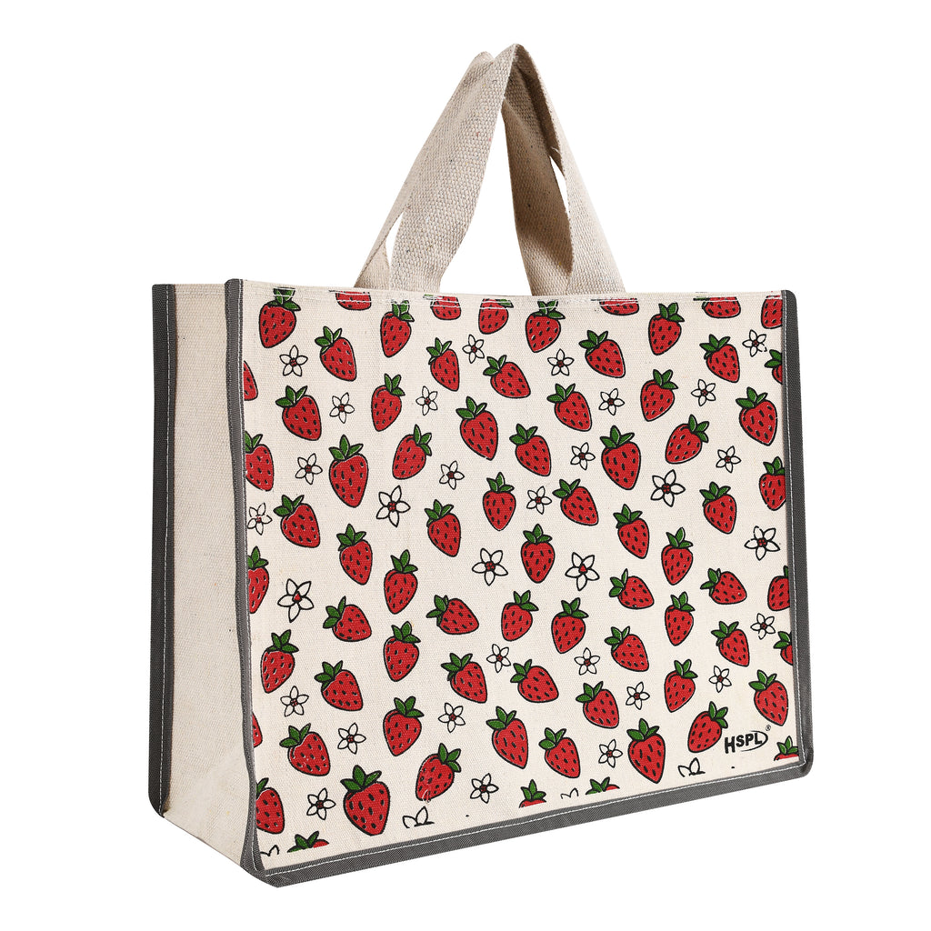 HSPL Printed Canvas Shopping Bags – Pack of 2