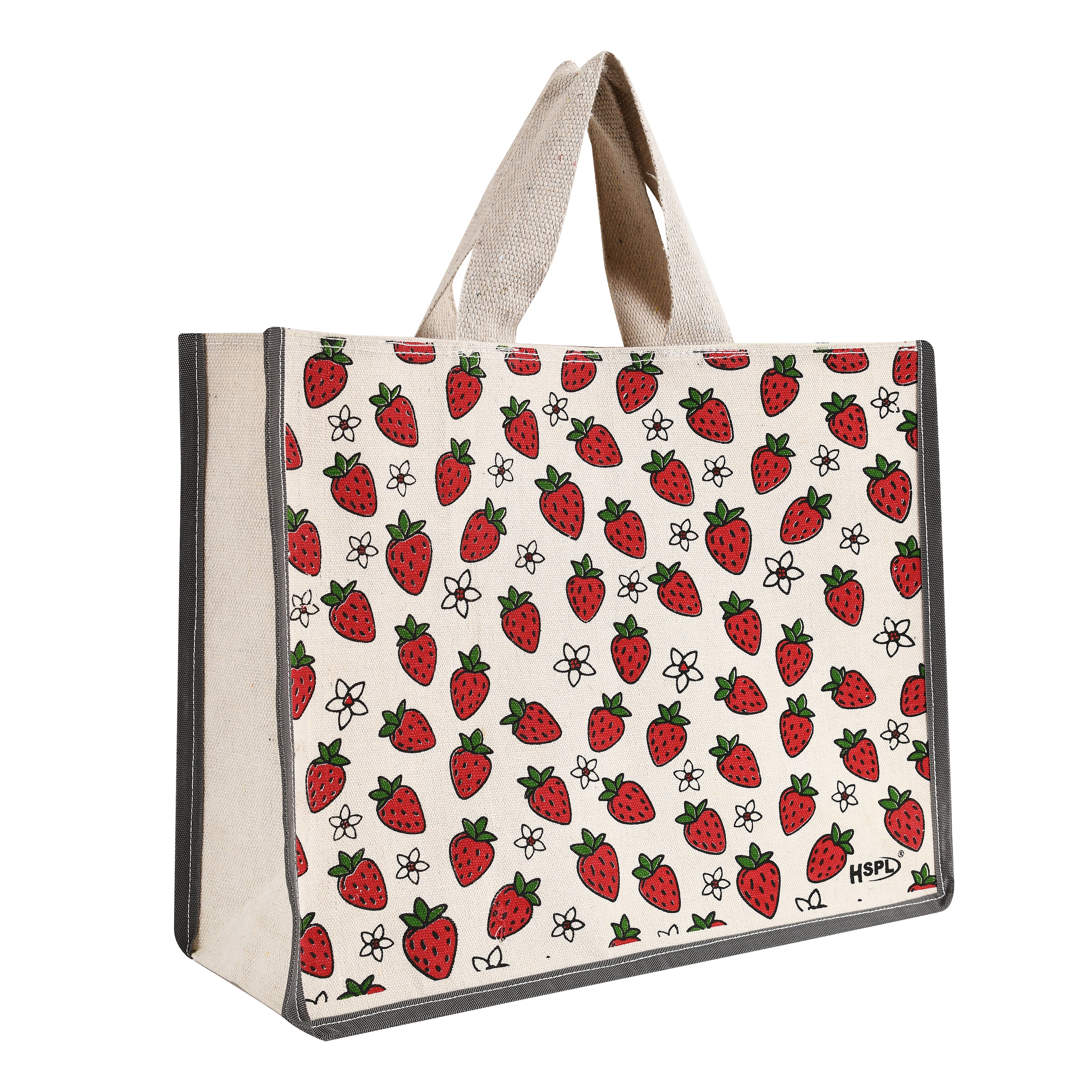HSPL Printed Canvas Shopping Bags – Pack of 2