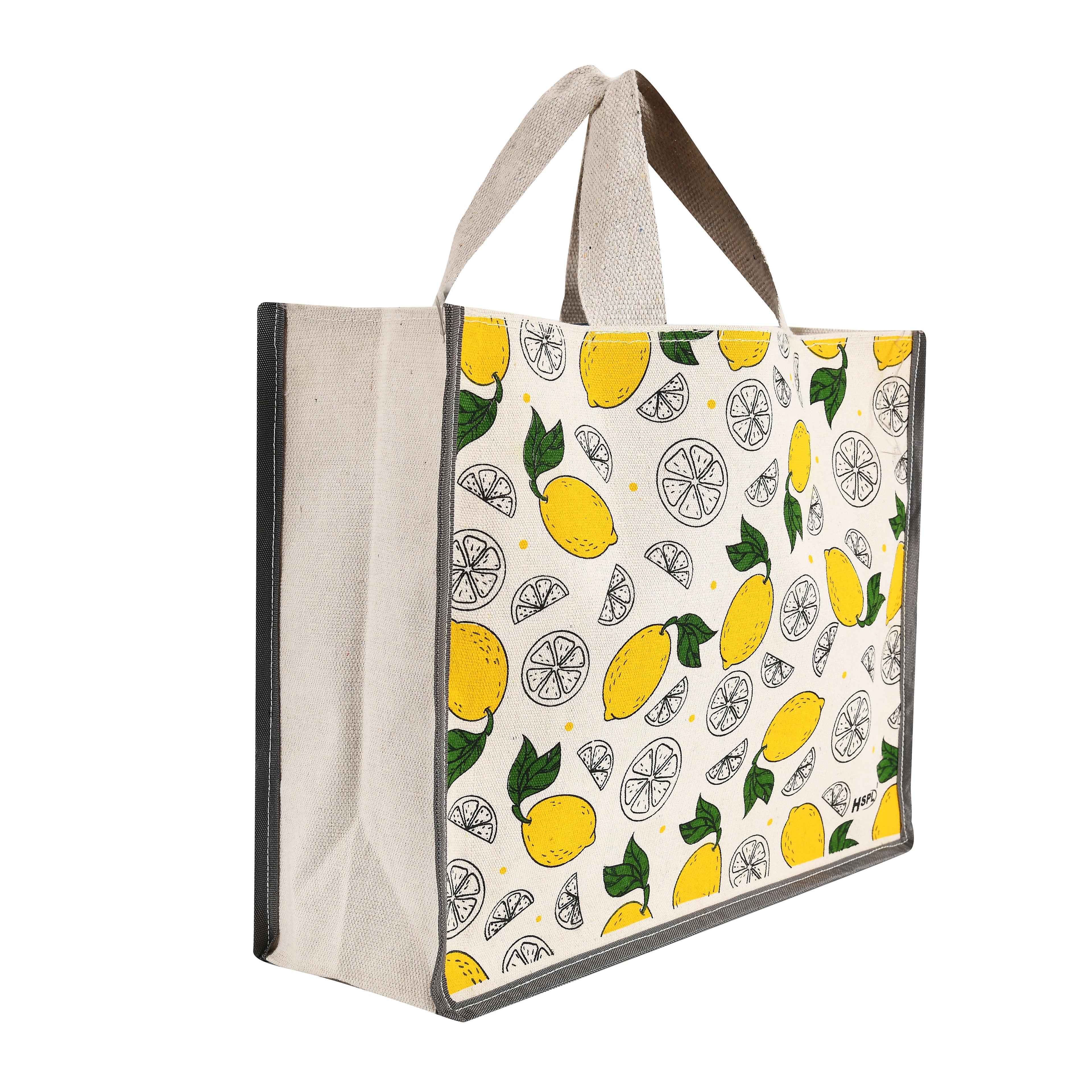 HSPL Printed Canvas Shopping Bags – Pack of 2