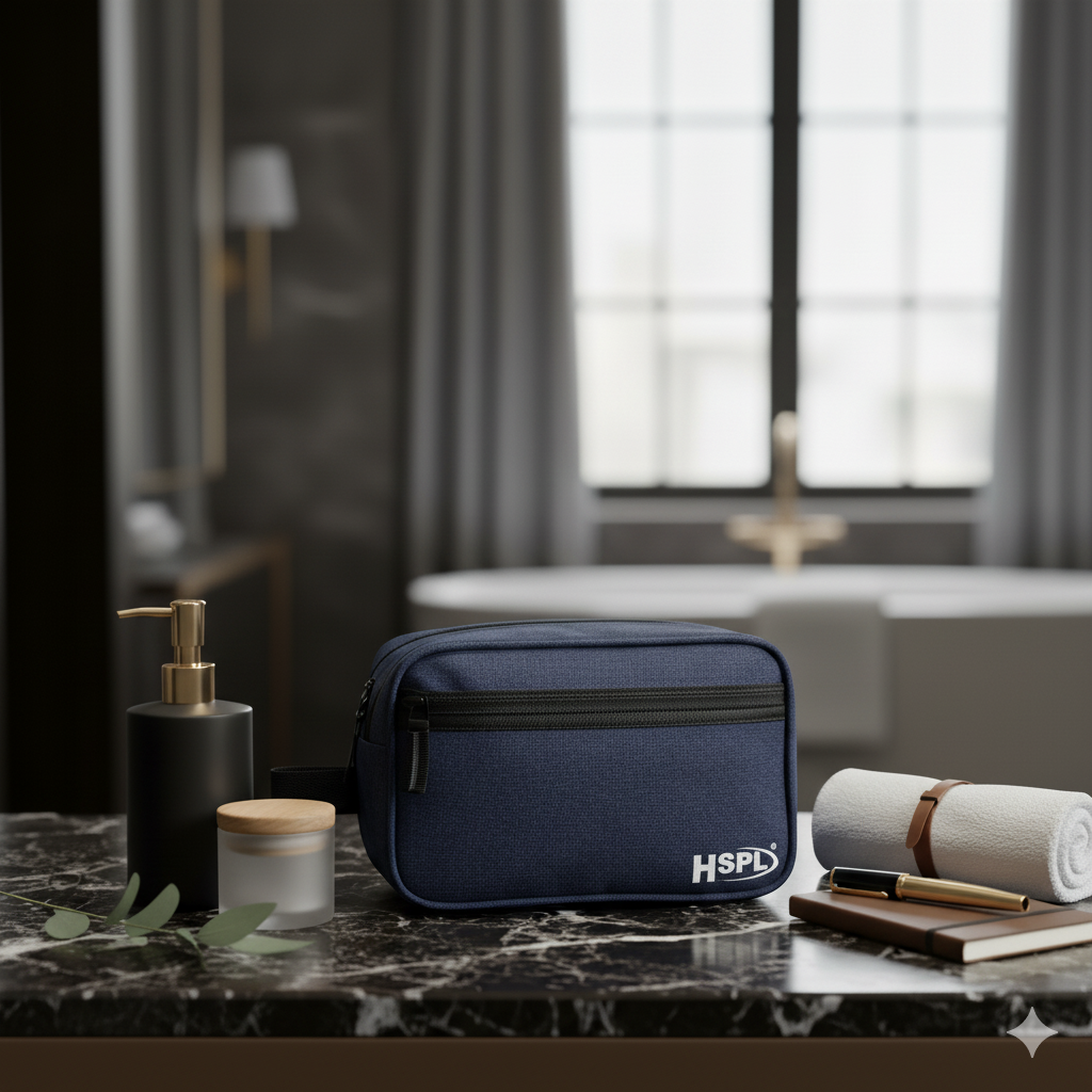 HSPL Travel Toiletry Organizer Bag – Large Capacity 4-Zipper Wash Pouch