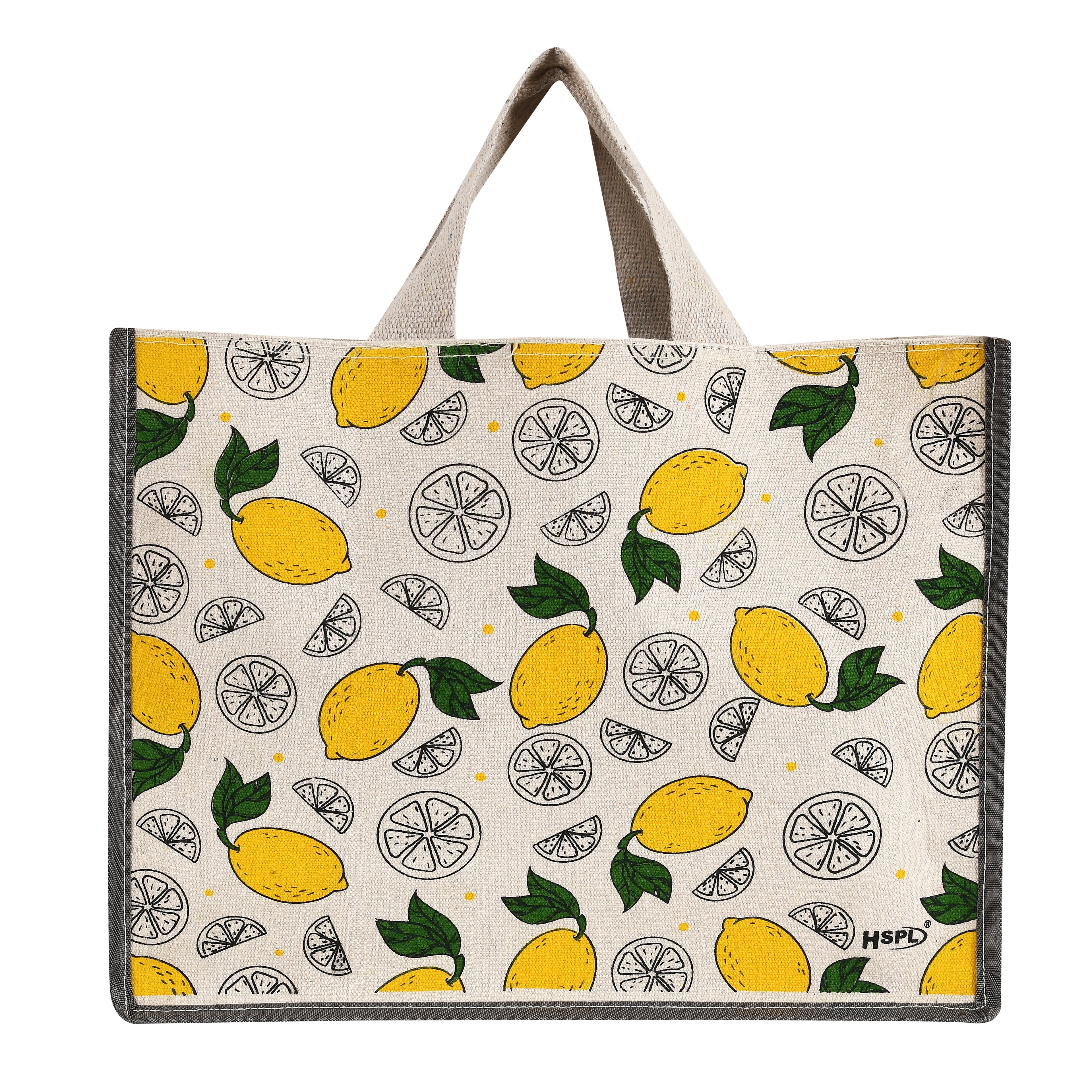 HSPL Printed Canvas Shopping Bags – Pack of 2