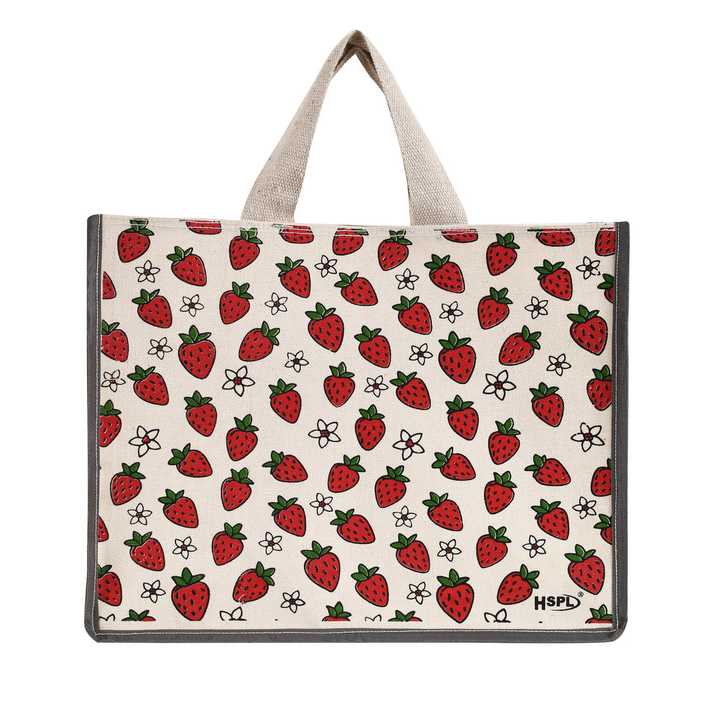 HSPL Printed Canvas Shopping Bags – Pack of 2